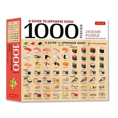 Afbeelding van A Guide to Japanese Sushi 1000 Piece Jigsaw Puzzle: Finished Size 29 X 20 Inch (74 51 CM)