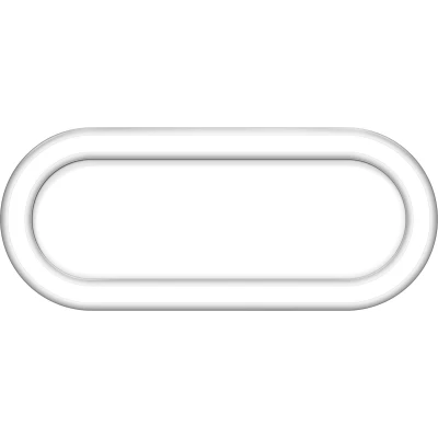 Afbeelding van ETH Lois led plaf ovaal 3 step dimming 2700k 15w ip44 wit 40cm + mem. 1113L