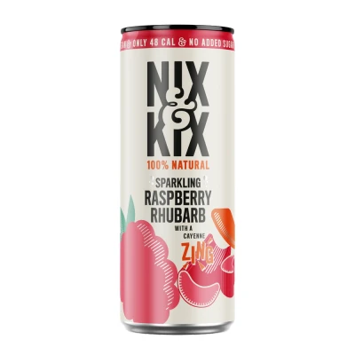 Afbeelding van Nix &amp; Kix Sparkling raspberry rhubarb