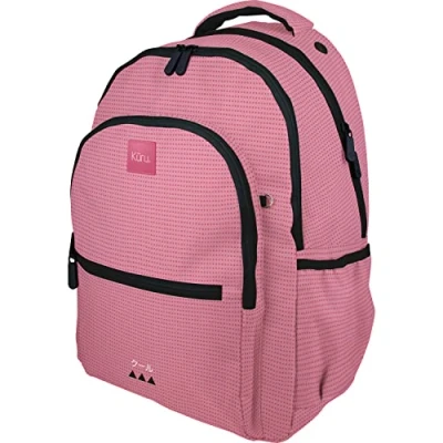 Afbeelding van Grafoplás Roomy Kuru Schoolrugzak voor kinderen, uniseks, 1 stuk, Roze, 33x46x22,5cm, met 3 vakken, aanpasbaar aan de kinderwagen