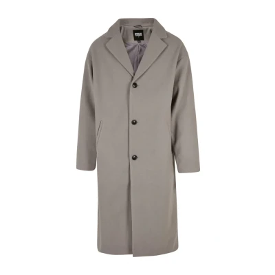 Afbeelding van Urban Classics Mantel, Heren, Maat: Large, Wolfgrey