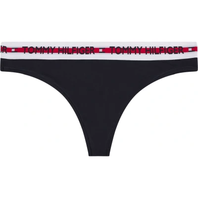 Afbeelding van Tommy Hilfiger Nature TECH Thong String, Dames, Maat: XL, Desert sky
