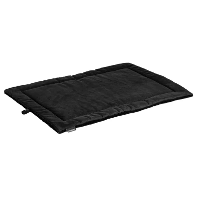 Afbeelding van Maxxnobel Benchkussen Nubuck Lederlook/Teddy Zwart Hondenbenchkussen Medium