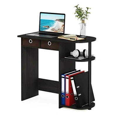 Afbeelding van FURINNO computerbureaus onbezorgd Eén maat Espresso/Zwart/Bruin