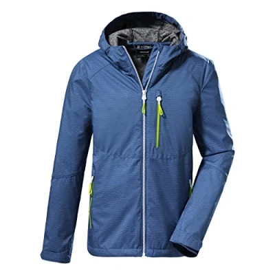Afbeelding van killtec Boy&#039;s Softshelljack/outdoorjack met capuchon KOS 61 BYS SFTSHLL JCKT, blue, 116, 37839 000