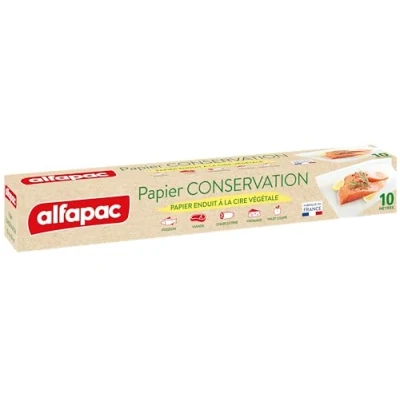 Afbeelding van ALFAPAC Conserveringspapier met plantaardige was, gemaakt in Frankrijk