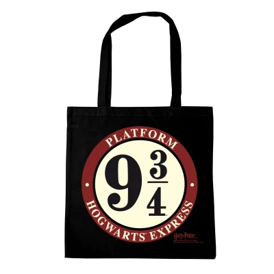 Afbeelding van LOGOSHIRT Harry Potter Zweinsteinexpres Perron 9 3/4 Shopper Tote zwart Gelicentieerd origineel ontwerp
