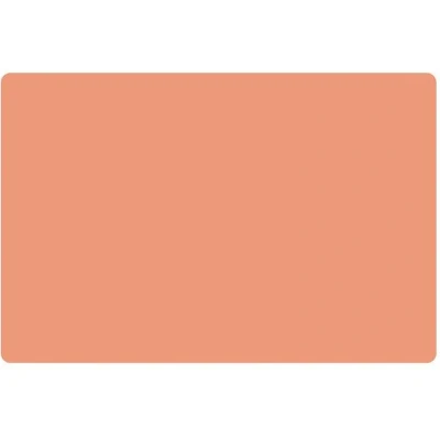 Afbeelding van 4X Placemat Uni Peach 30x45cm anti slip onderlegger tafeldecoratie placemats kunststof