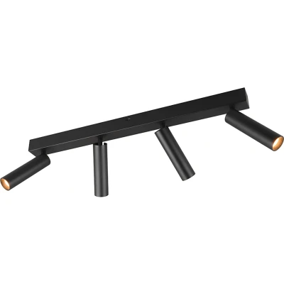 Afbeelding van Trio Slanke plafondspot Ambala 4x led zwart 849210432