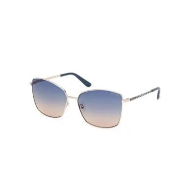 Afbeelding van Guess Donna GU00149 32W Occhiali da sole Metallo Oro Blu Squadrata Normale