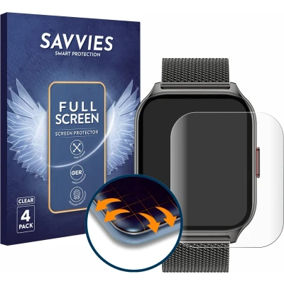 Afbeelding van Savvies Screenprotector voor Popglory P95 2&quot; Folie Beschermfolie transparant volledig dekking (4 Stuks)