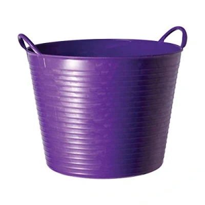 Afbeelding van Faulks &amp; Cox Tubtrugs 26L Medium Flexibele 2 Handled Recycled Tub, Paars, 6,5 gallon