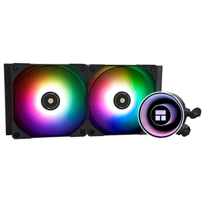 Afbeelding van Thermalright CPU koeler Frozen Notte 240 Black, ARGB waterkoeling, koeler, dubbele PWM fan, S FDB V2 lagers, geschikt voor AMD/AM5, Intel LGA 1700/1150/1151/1200/2011