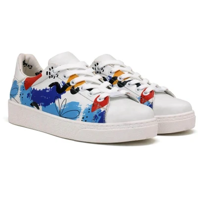 Afbeelding van Goby Urban Splash Dames Sneaker Vegan Handgemaakt Maat 38
