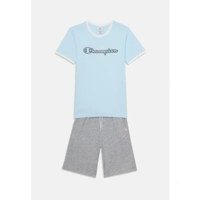 Afbeelding van Champion Graphic CREW NECK WITH Large Print SET Trainingspak voor kinderen, Maat: 150/155, Blue
