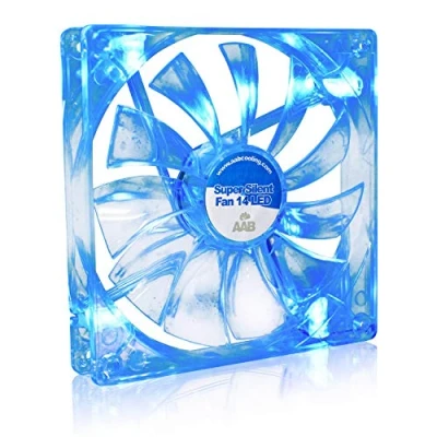 Afbeelding van AABCOOLING Super Silent Fan 14 Blue LED and Efficient 140mm with 4 Anti vibration Pads, Airflow Fan, PC 140mm, 8,6 dB (A)