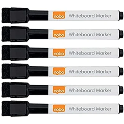 Afbeelding van Nobo Rexel Droog afwisbare mini marker, 2104184, zwart Single