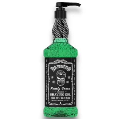 Afbeelding van Bandido Pearly Green Scheergel 1000ml transparant Shaving Gel Men