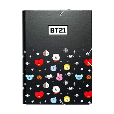 Afbeelding van Erik® A4 Elastiekmap BT21 Opbergmap met hoekelastiek en binnenkleppen