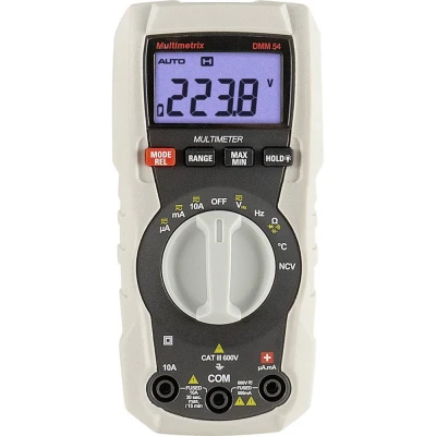 Afbeelding van Multimetrix DMM 54 Multimeter Digitaal CAT III 600 V Weergave (counts): 4000