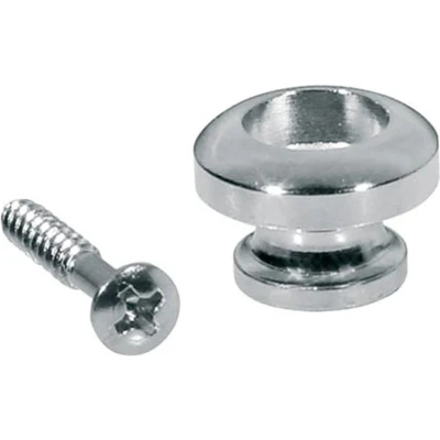 Afbeelding van Boston EP R N strap button nikkel, met schroef (2 stuks)