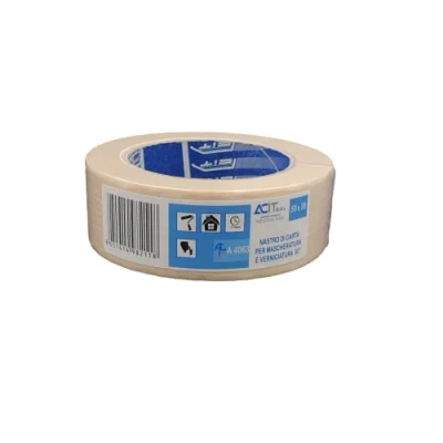 Afbeelding van ACIT Schilderstape, Afplaktape, Verftape, Masking Tape, Enkele verpakking (50m x 38mm)