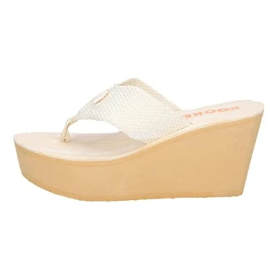 Afbeelding van Rocket Dog dames diver teenslippers, Beige Double Cream Db8, 39 EU