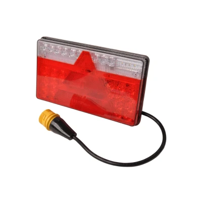 Afbeelding van Aspock MultiLED 2 links 240x140x35 mm volledig LED 7 polige ASS2 stekker waterdicht