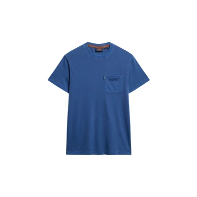 Afbeelding van Superdry Essential Washed Pocket Tshirt basic, Heren, Maat: Medium, supermarine navy