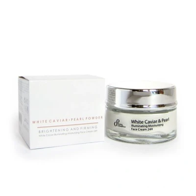 Afbeelding van Luxe Witte Kaviaar Verhelderend en Liftend gezicht creme parelpoeder rijst proteïne elastine 50ml