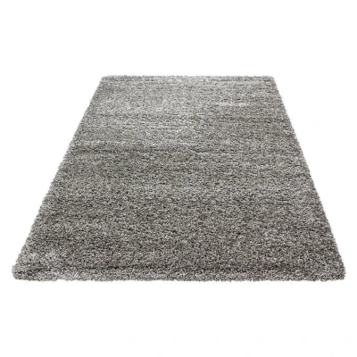 Afbeelding van Basic Shaggy vloerkleed Taupe Hoogpolig 200x290 cm