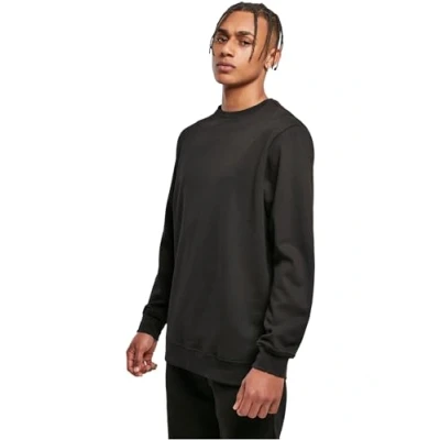 Afbeelding van Basic Crewneck Sweater met ronde hals Black 4XL