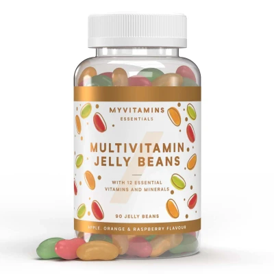 Afbeelding van Multivitamin Gummies 90gummies Apple, Orange &amp; Raspberry (Jelly Beans)