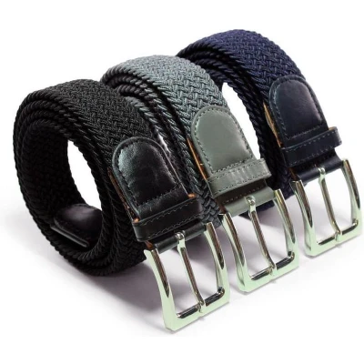 Afbeelding van Safekeepers elastische riem 3 Pack Zwart Bruin en Groen