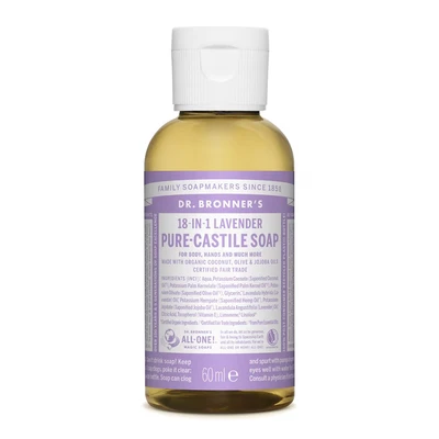 Afbeelding van Dr Bronners Liquid Soap Lavendel, 60 ml