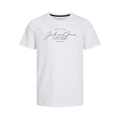 Afbeelding van JACK&amp;JONES JUNIOR JJFERRIS Tee SS Crew Neck JNR, Wit/print: grote print, 128 cm