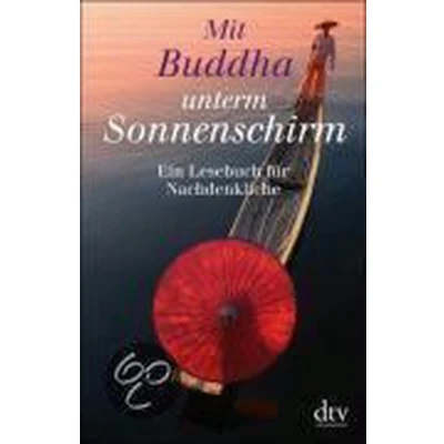 Afbeelding van Mit Buddha unterm Sonnenschirm