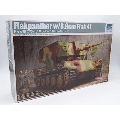 Afbeelding van 1:35 Trumpeter 09530 Flakpanther w/8.8cm Flak 41 Plastic Modelbouwpakket
