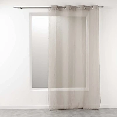 Afbeelding van Douceur d &#039;Intérieur Telma Oogje, polyester, taupe, 140 x 280 cm