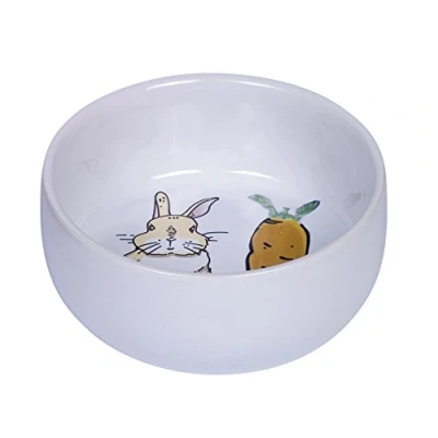 Afbeelding van Nobby Knaagschaal Carrot Plus wit Ø 11cm x 4,5 cm, 300 ml