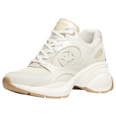 Afbeelding van Michael Kors Zuma Trainer Damessneakers, Pl Gld Multi, 39.5 EU