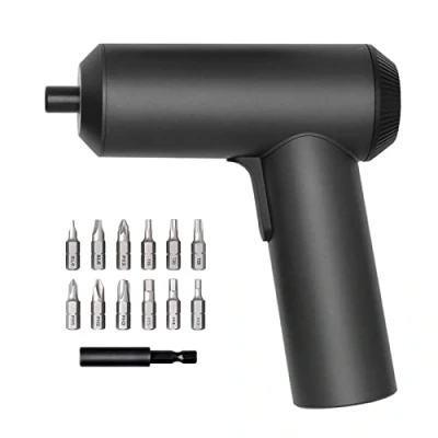 Afbeelding van Originele Xiaomi Mijia Schroevendraaierset, accuschroevendraaier, patent accu, 2000 mAh, 5 N.M koppel 12 stuks S2 bits PH SL zwart