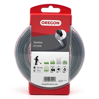 Afbeelding van Oregon Duoline 295368E Trimmerlijn voor overgroeid gras en onkruid, 3,0 mm x 15 m