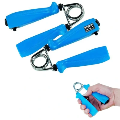 Afbeelding van Cheqo® Handtrainers met Teller Handknijpers Handgrippers Handgrips Knijphalter Griptraining Vingertrainer Onderarm Trainer Pols Knijphalters 2 Stuks