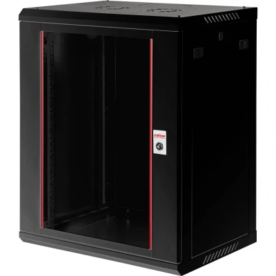 Afbeelding van ROLINE 19 inch wandbehuizing Basic Plus 18U, 600x450 BxD zwart
