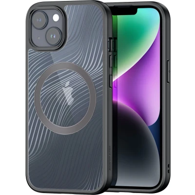 Afbeelding van Apple iPhone 15 Plus MagSafe Hoesje Kunststof Dux Ducis Hardcase/Backcover Transparant Telefoonhoesje