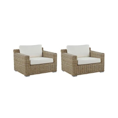 Afbeelding van Beliani Tuinstoel ARDEA Beige rotan