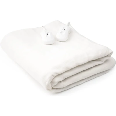 Afbeelding van InnovaGoods elektrische dubbele verwarmer, 60 + W, matrasoplegger, deken met 3 temperatuurniveaus, dikte ca. 0,5 cm, 140 x 160 cm.