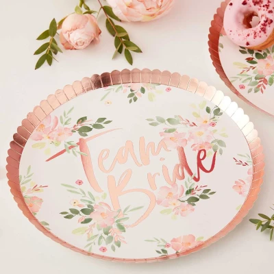 Afbeelding van Team Bride Bloemen Rosé Goud 8 stuks