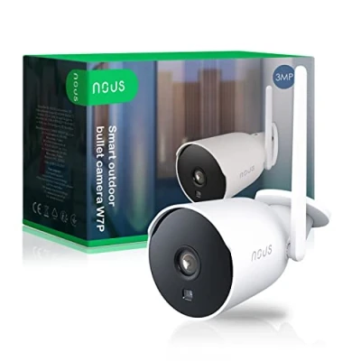 Afbeelding van NOUS W7P 3MP bewakingscamera met bewegingsmelder, PTZ camera buiten, videobewaking, wifi voor huisdiercamera app, IP outdoor, camerabewaking 2,4 GHz